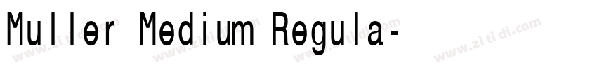 Muller Medium Regula字体转换